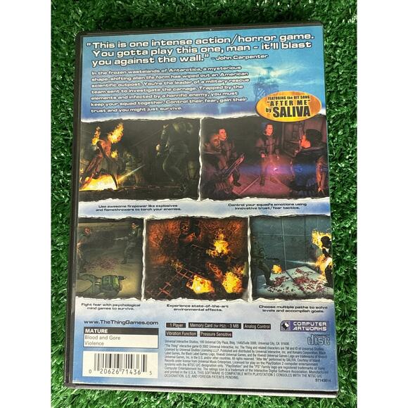 The Thing PS2 (Sony PlayStation 2, 2002) CIB Complete Tested Working - Picture 2 of 5